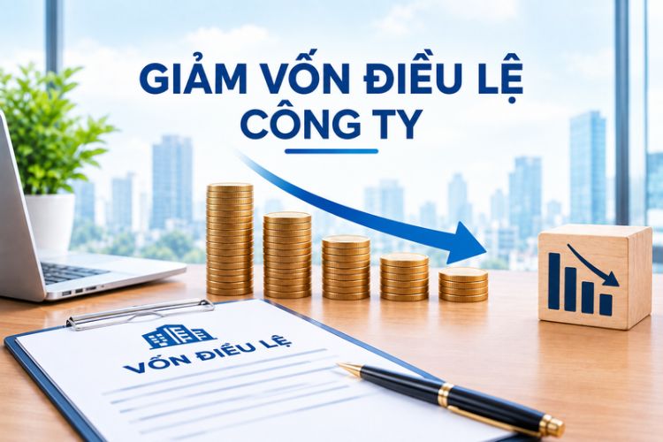 Giảm vốn điều lệ công ty 2026: Hồ sơ, thủ tục và những lưu ý 2 Giảm vốn điều lệ công ty 2026: Hồ sơ, thủ tục và những lưu ý
