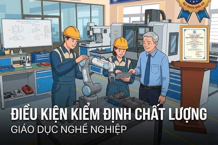 Điều kiện kiểm định chất lượng giáo dục nghề nghiệp 2026 2 Điều kiện kiểm định chất lượng giáo dục nghề nghiệp