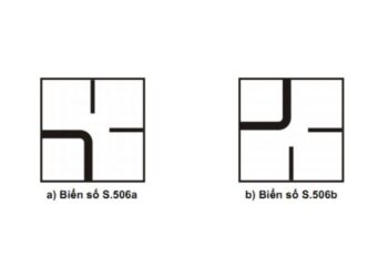Biển số S.506 (a,b): Hướng đường ưu tiên 1 Biển số S.506 (a,b): Hướng đường ưu tiên