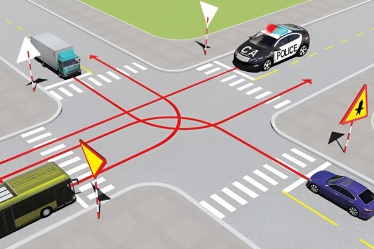 Thứ tự các xe đi như thế nào là đúng quy tắc giao thông? 6 Thứ tự các xe đi như thế nào là đúng quy tắc giao thông?