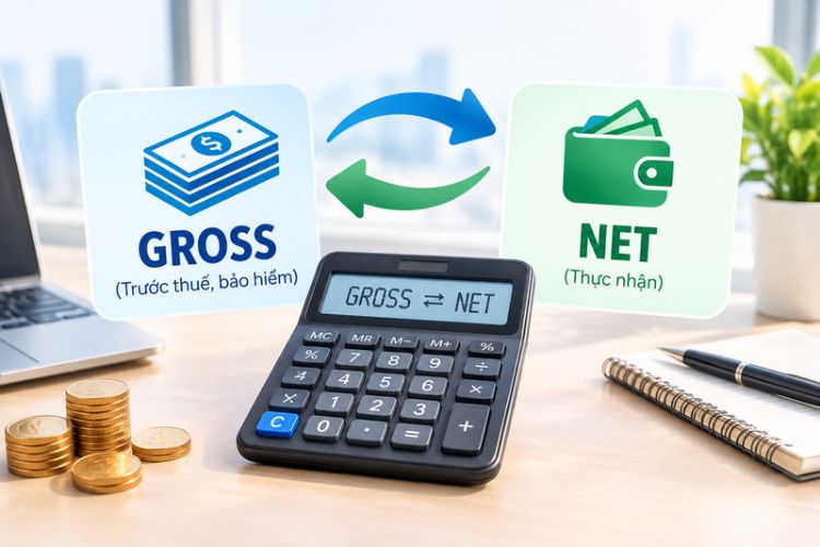 Công cụ tính lương Gross sang Net và ngược lại 2026 2 Công cụ tính lương Gross sang Net và ngược lại 2026