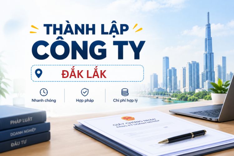 Thành lập công ty tại Đắk Lắk 2026: Quy trình và thủ tục 2 Thành lập công ty tại Đắk Lắk 2026: Quy trình và thủ tục