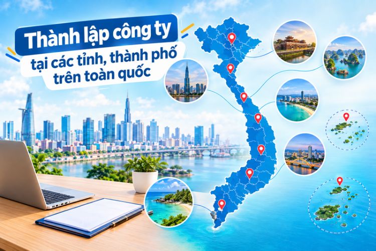 Thành lập công ty tại các tỉnh, thành phố trên toàn quốc: Hướng dẫn chi tiết 2 Thành lập công ty tại các tỉnh, thành phố trên toàn quốc: Hướng dẫn chi tiết