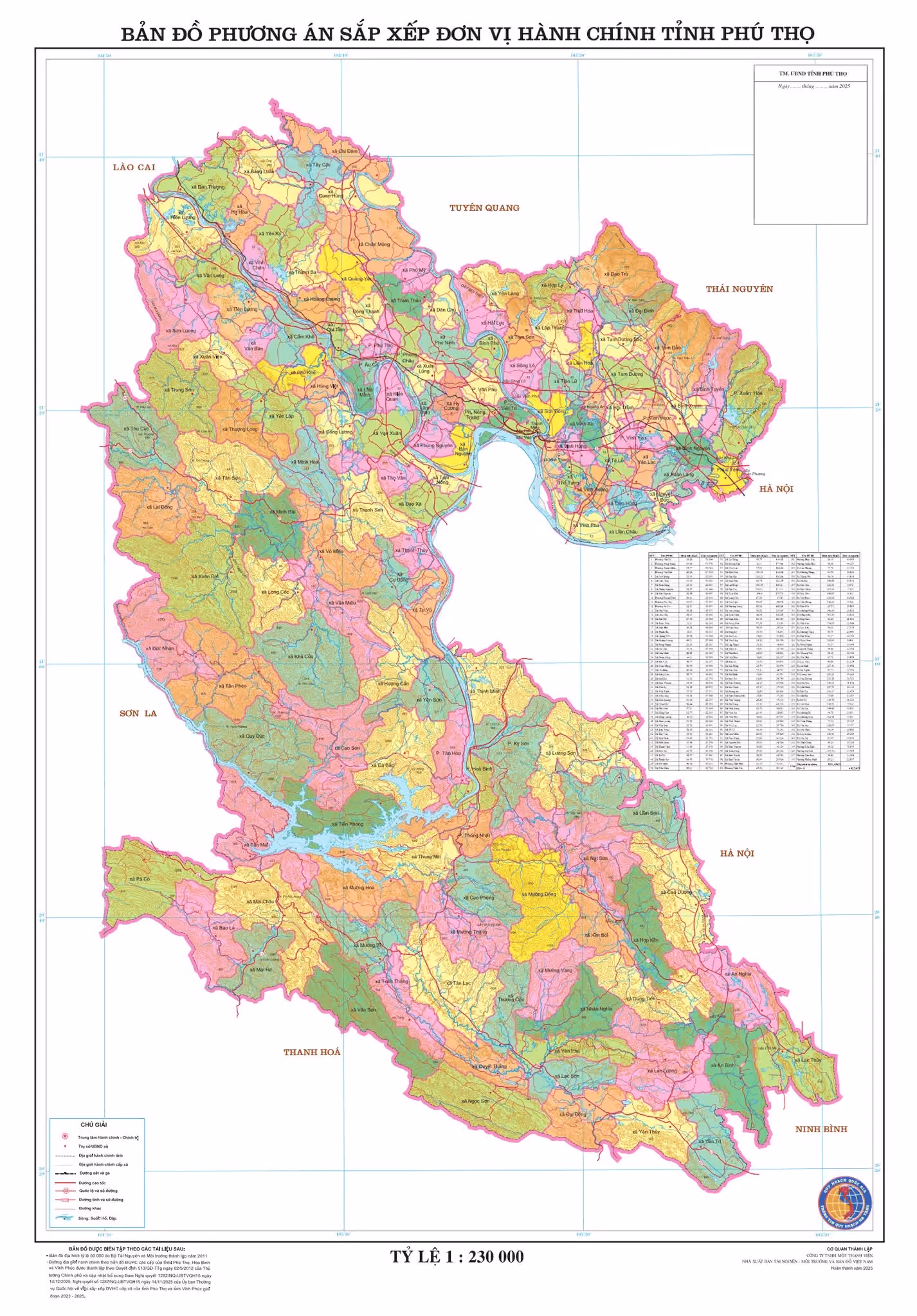 Bản đồ Tỉnh Phú Thọ