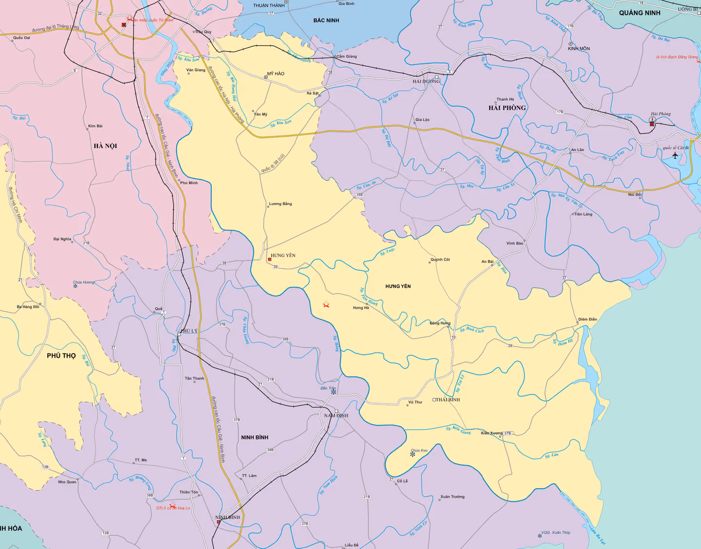 Bản đồ Tỉnh Hưng Yên
