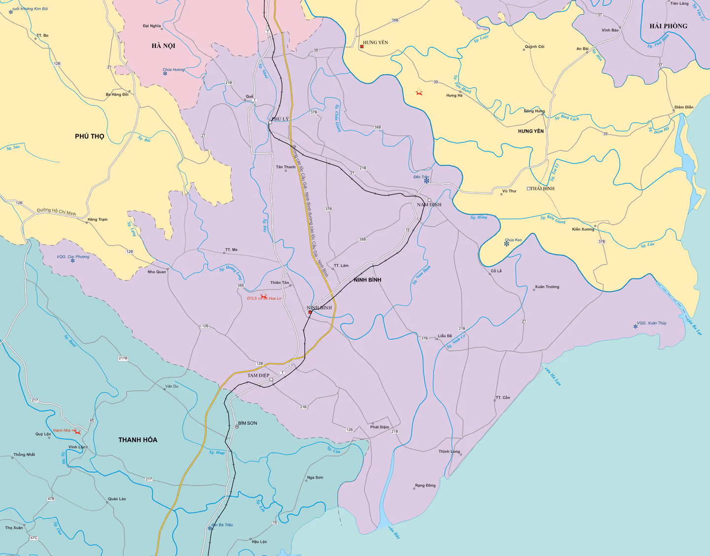 Bản đồ Tỉnh Ninh Bình