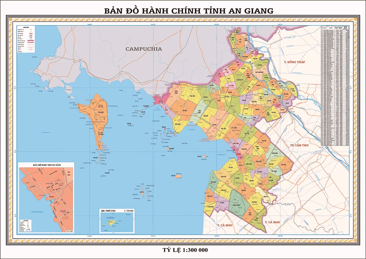 Bản đồ Tỉnh An Giang