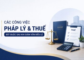 Các công việc pháp lý và thuế bắt buộc sau khi giảm vốn điều lệ 1 Các công việc pháp lý và thuế bắt buộc sau khi giảm vốn điều lệ