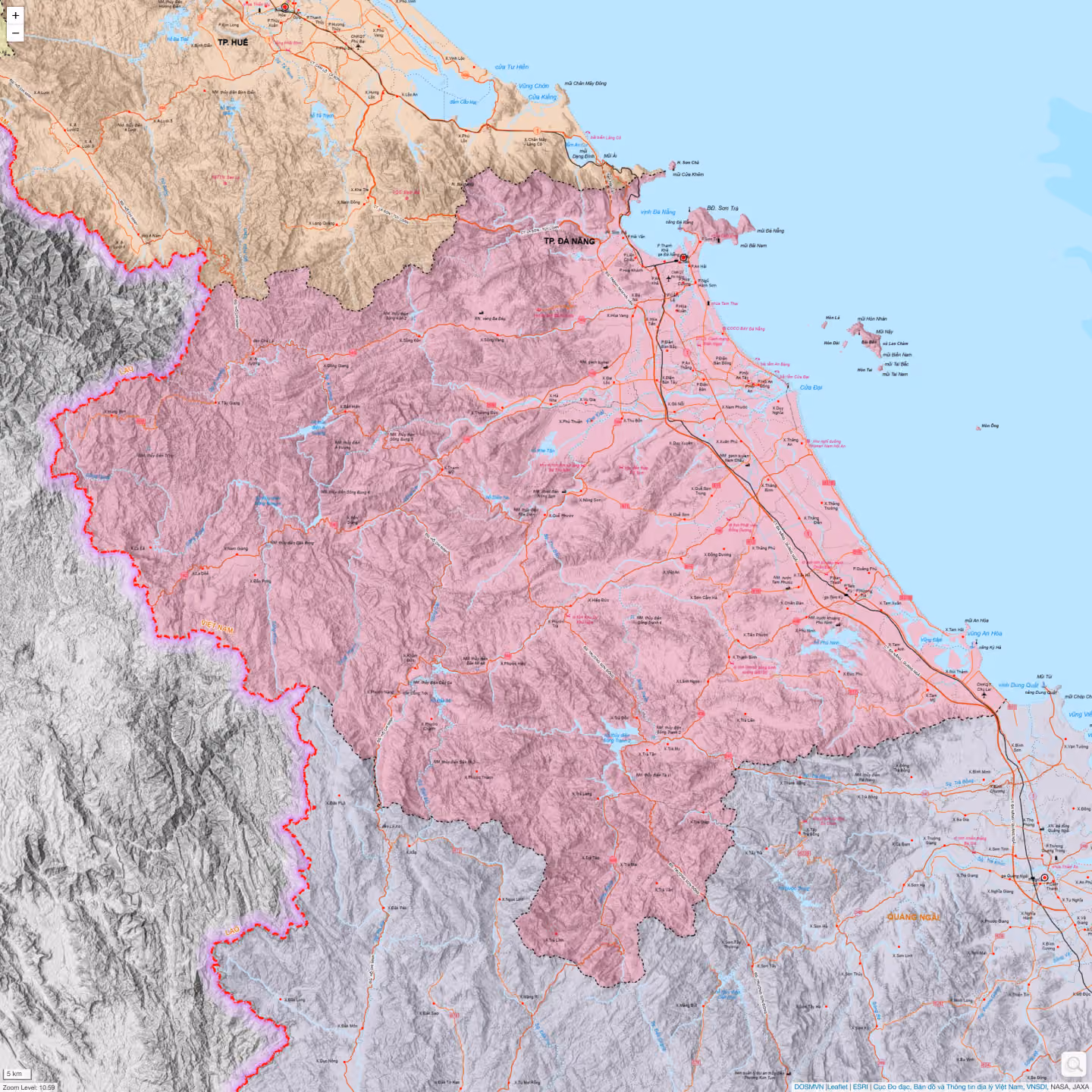 Bản đồ Thành phố Đà Nẵng