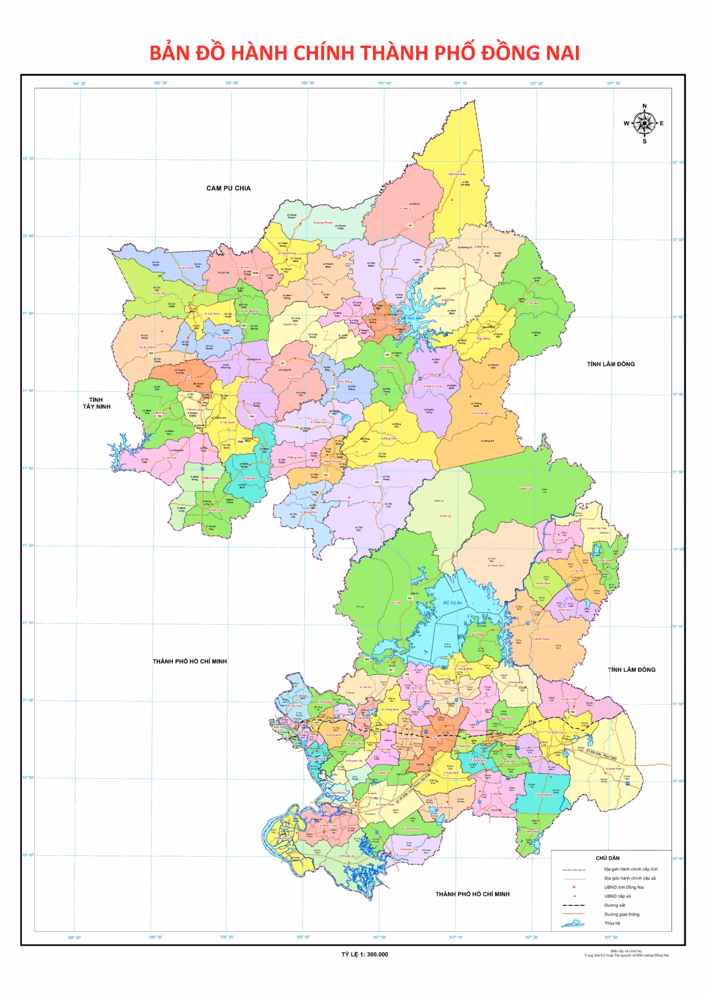 Bản đồ Thành phố Đồng Nai