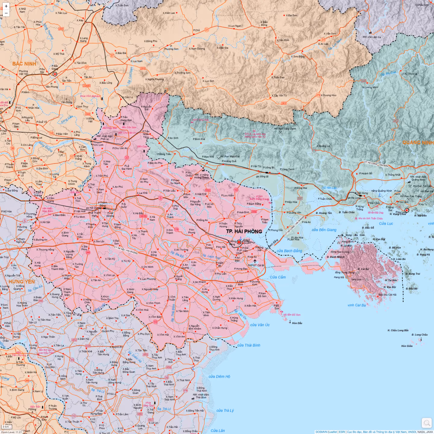 Bản đồ Thành phố Hải Phòng