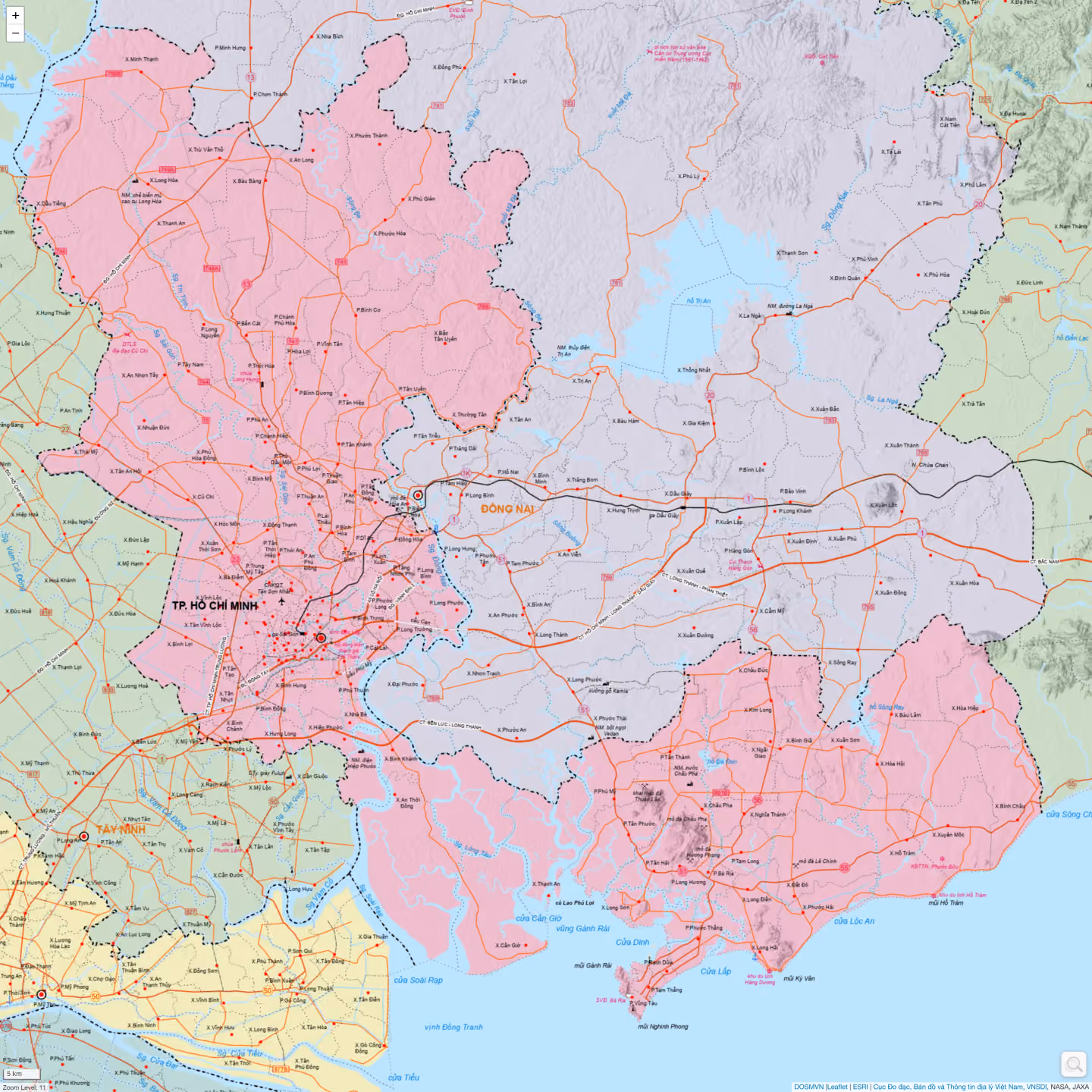 Bản đồ Thành phố Hồ Chí Minh