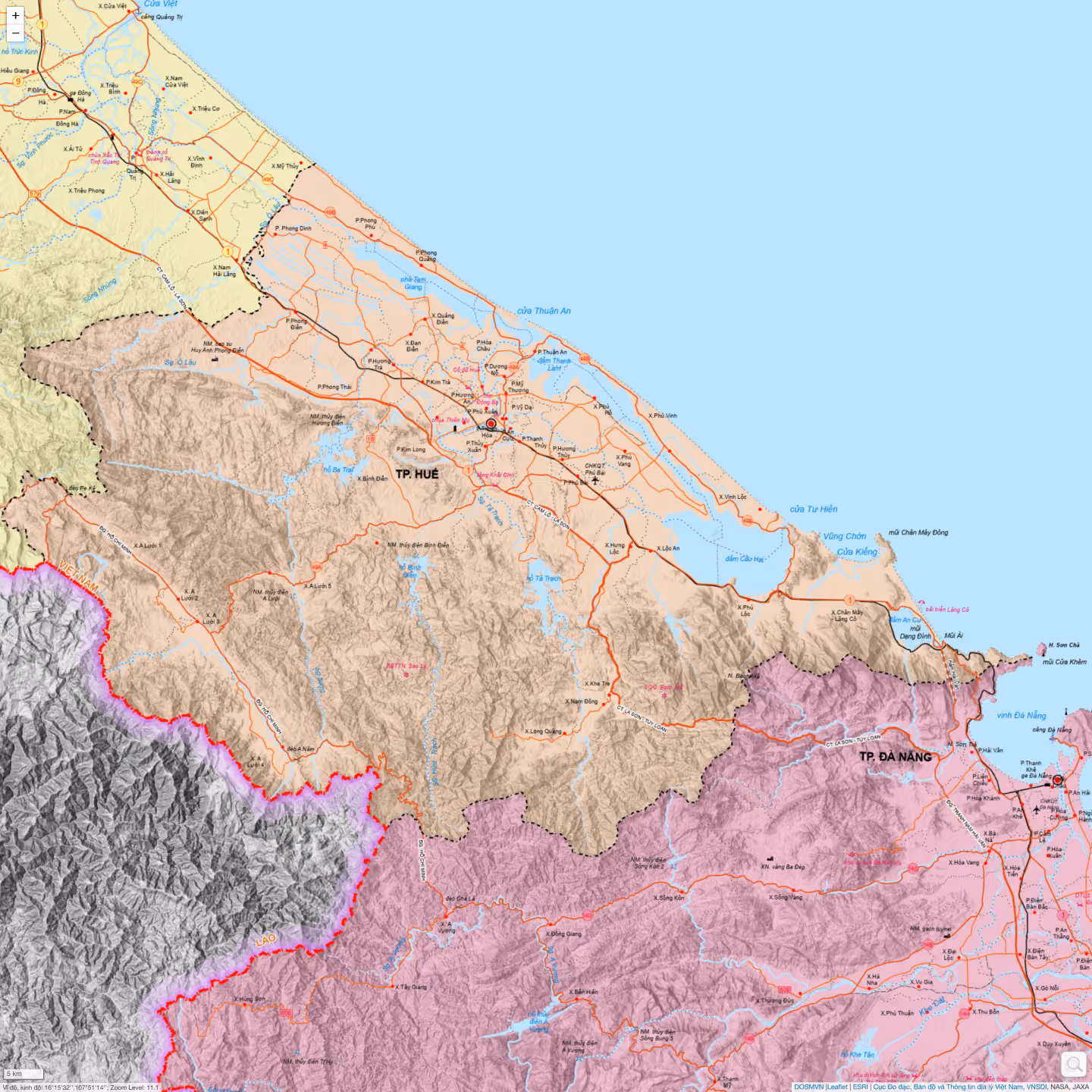 Bản đồ Thành phố Huế